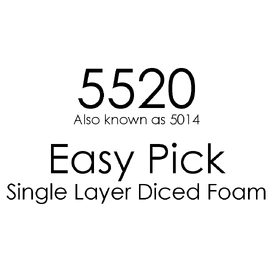 5520 Easy Pick Pre-Cut Diced Single Foam Layer
