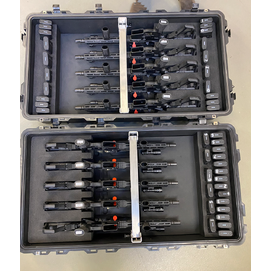 AR15 x10 Rifles Bulk Storage With Weapon Retention System in 7550 Hard Case