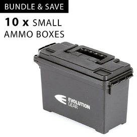 10 x Small Ammunition Case Weatherproof Ammo Box / Dry Box