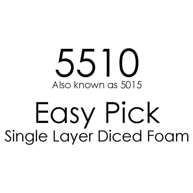 5510 Easy Pick Pre-Cut Diced Single Foam Layer