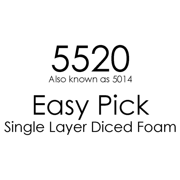 5520 Easy Pick Pre-Cut Diced Single Foam Layer