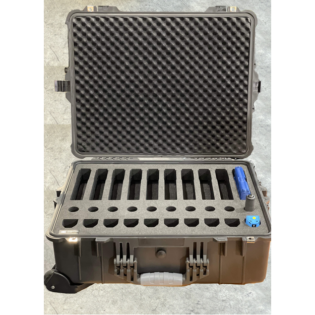 M&P 40 x10, Baton x10 & Pepper Spray x10 Custom foam insert in 5525 Hard Case