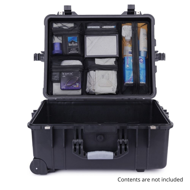 HD Series 5530 Trolley Camera & Drone Hard Case with Lid Organiser 