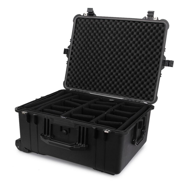 HD Series 5530 Trolley Camera & Drone Hard Case with Padded Dividers