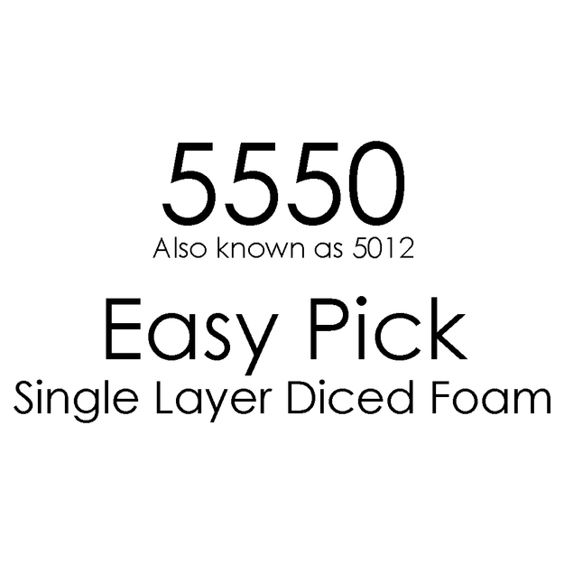 5550 Easy Pick Diced Single Foam Layer