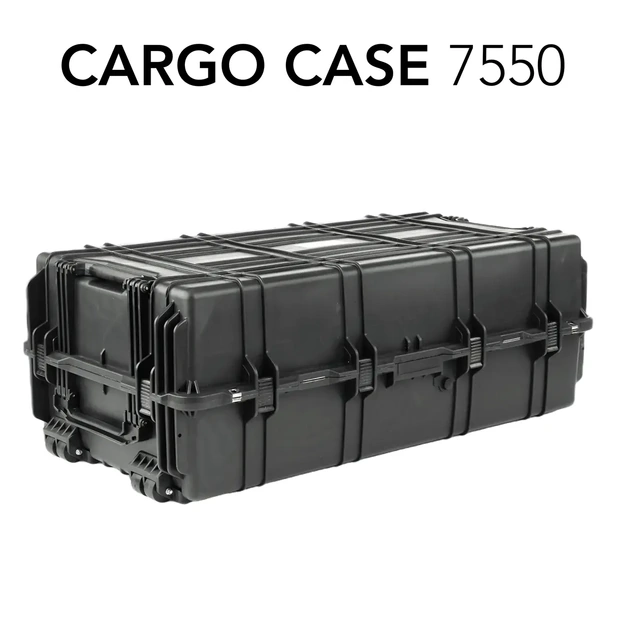 HD Series 7550 Cargo Case with Foam - Black