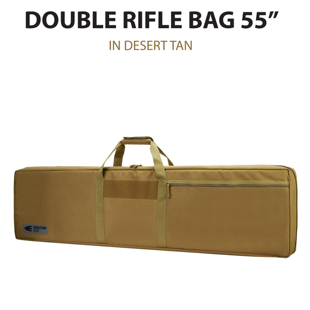 55" Double Rifle Bag - Desert Tan