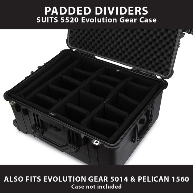 Padded Divider to Fit Evolution Gear 5520 Trolley Case